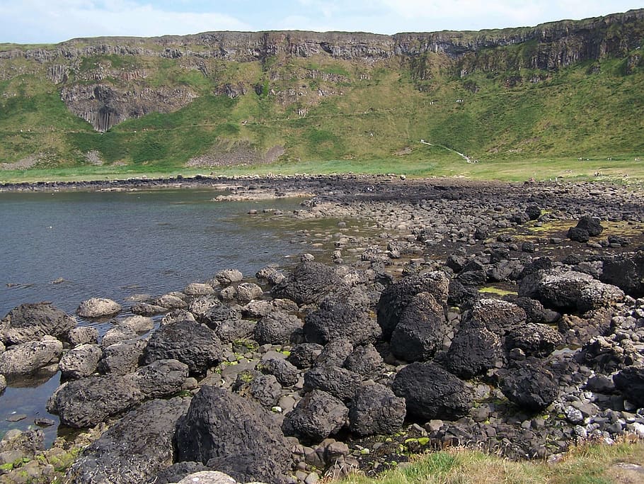 巨人の土手道, 北アイルランド, アイルランド, 玄武岩, 柱, 岩, 構造, 自然, 風景, 崖