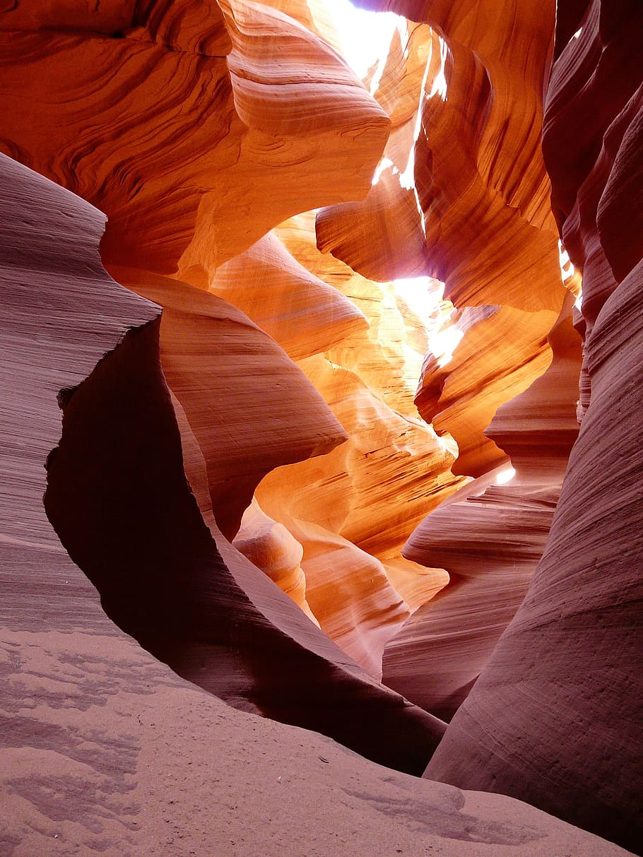 landmark photo, canyon, gorge, antelope canyon, tourist attraction, worth a visit, sand stone, farbenspiel, colorful, color