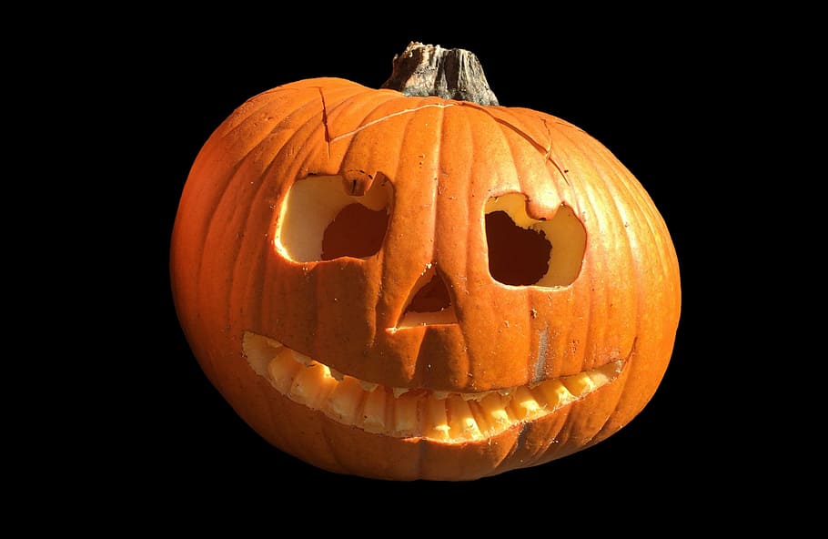oranye, jack-o'-lantern, jack-o '-lantern halloween dekorasi, labu, buah, musim gugur, cucurbita maxima, pilih, besar, makanan