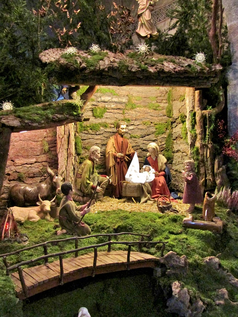 crib, holy family, sibylle-gardener, christmas, bethlehem, birth, birthday, maria, josef, jesus