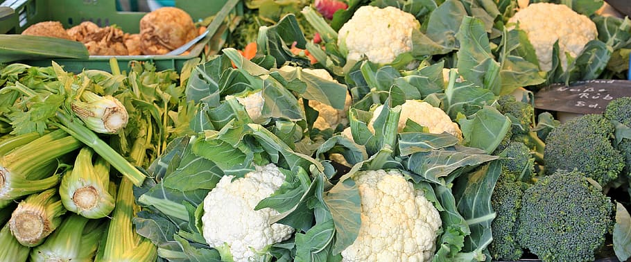 Vegetables, Cauliflower, staudensellrie, broccoli, beetroot, market, healthy, vitamins, food, eat
