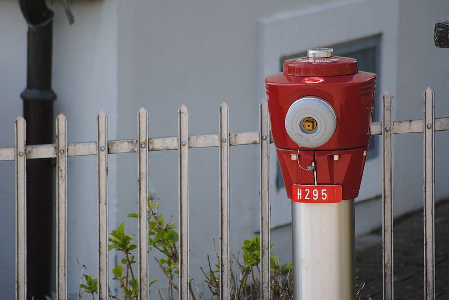hydrant, red, garden, fire, stainless, firefighter hydrant, fire fighting water, water pump, fire fighting water supply, hydrant fire