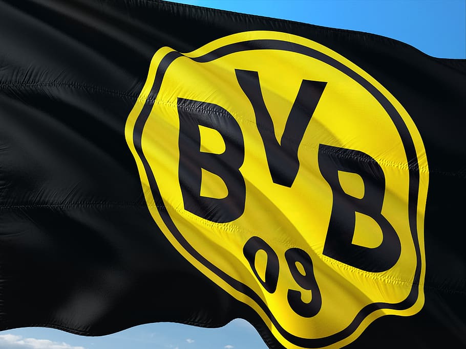 black, yellow, banner, football, soccer, europe, uefa, champions league, borrussia dortmund, safety