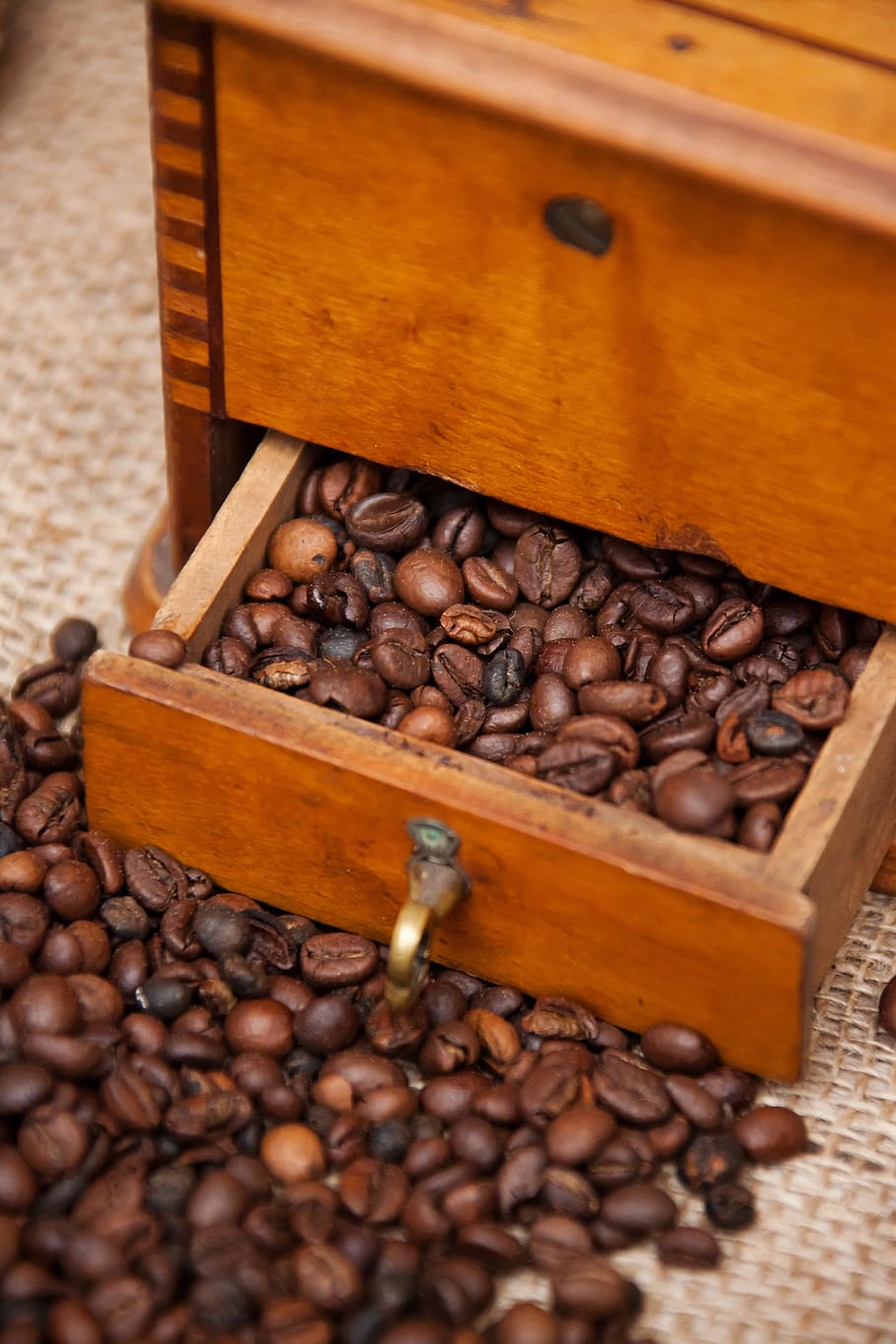 引き出し, コーヒー豆, アンティーク, 香り, 豆, 茶色, カフェ, カフェイン, コーヒー, 装飾
