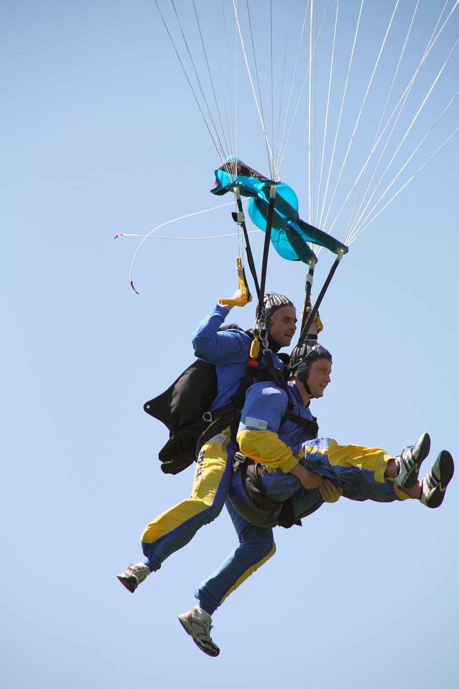 parachute, skydiving, flying, paratrooper, pleasure, jump, high feeling, human, variety, air