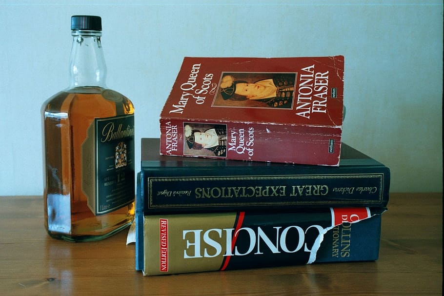 Drink, Whisky, Books, Literature, library, scottish, queen, tipple, dictionary, editorial
