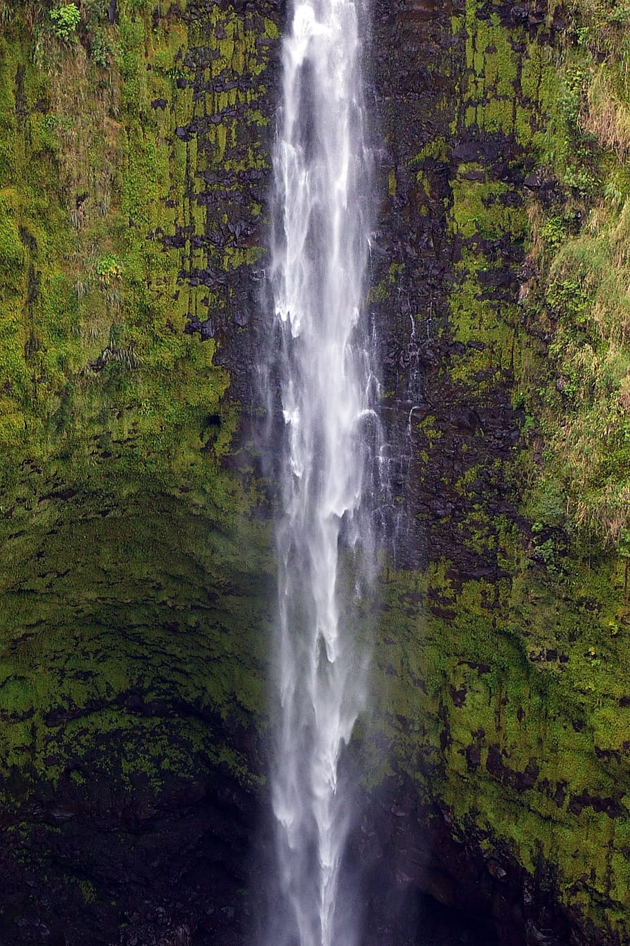 Air Terjun Akaka, Hawaii, Pulau Besar, Pemandangan, alam, hi, lanskap, air terjun, paparan lama, gerakan
