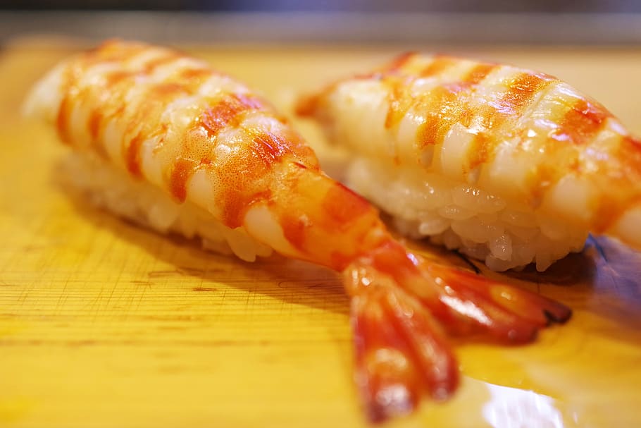 restaurant, japanese food, japan food, my shrimp, tiger prawn, sushi, cuisine, diet, fresh, gastronomy