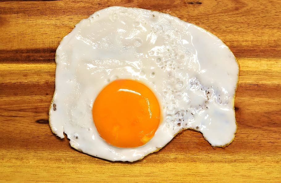 sunny side-up egg, fried, egg yolk, protein, eat, food, delicious, yolk, fried eggs, meal