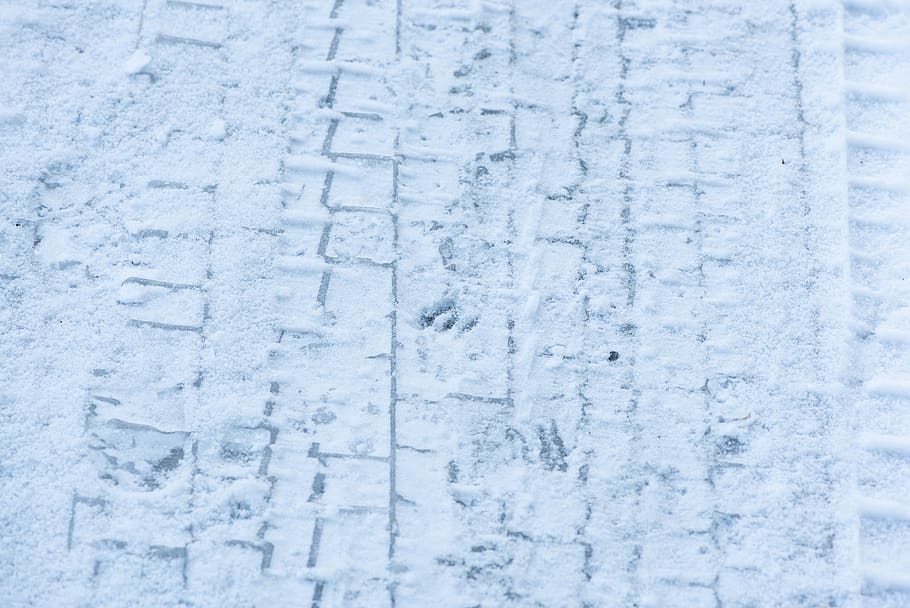 traces, snow, cold, winter, frozen, tire tracks, car tire tracks, reprint, ice, backgrounds