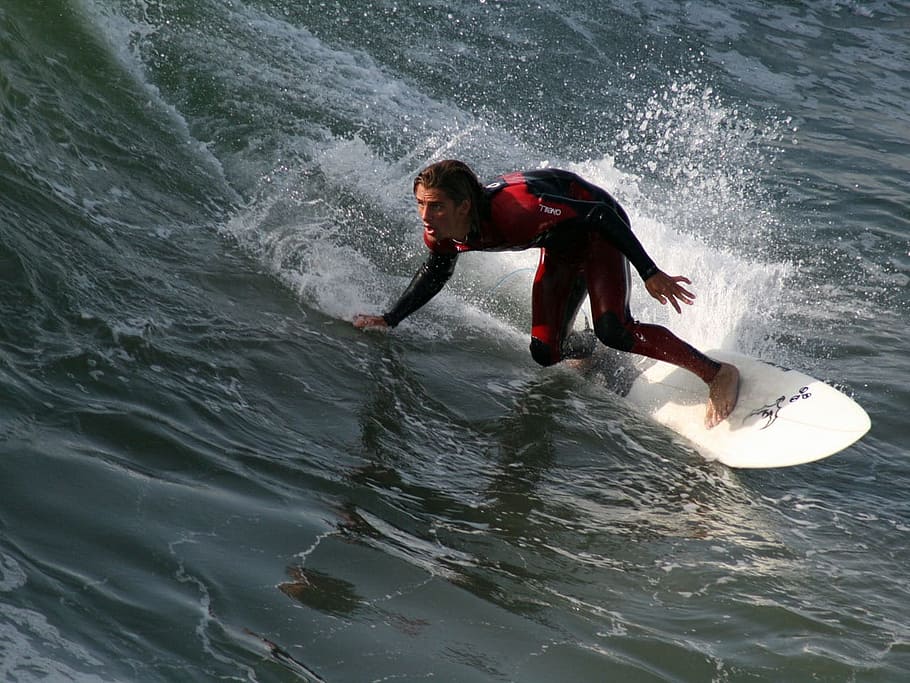 man playing surf, Surfer, Surfing, Huntington, Beach, huntington, beach, california, pacific, sport, water Sport