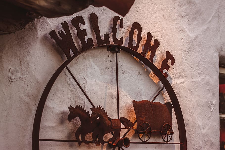 wild west, cowboy, wild, west, western, ranch, signboard, welcome to, architecture, art and craft