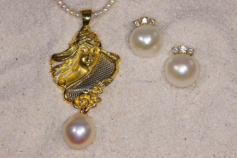 jewellery, gold, beads, jewelry, gold colored, luxury, wealth, necklace, pearl jewelry, elegance