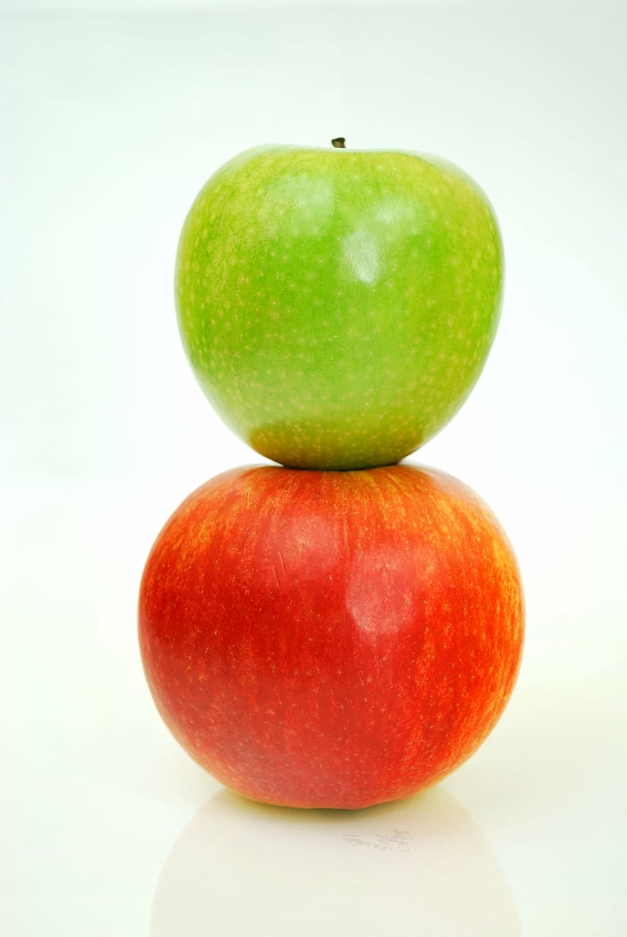 two, green, red, apple fruits photo, apples, green apple, fruit, apple - Fruit, food, freshness