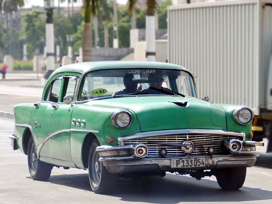 Cuba, rattletrap, coche, historia, tráfico, vehículo, automóvil, viejo, americano, modo de transporte