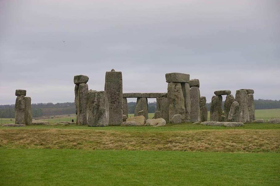Stonehenge, Inglaterra, Reino Unido, Pedra, Monumento, antigo, rocha, grã-bretanha, pré-histórico, marco