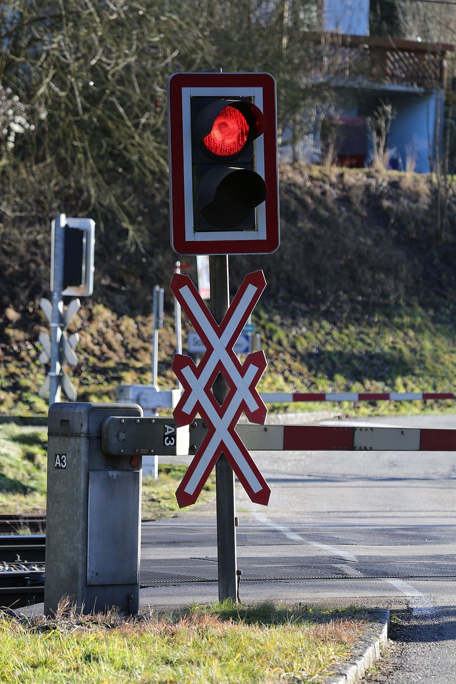 traffic lights, light, train, level crossing, traffic, red, light signal, warning light, traffic light signal, traffic signal