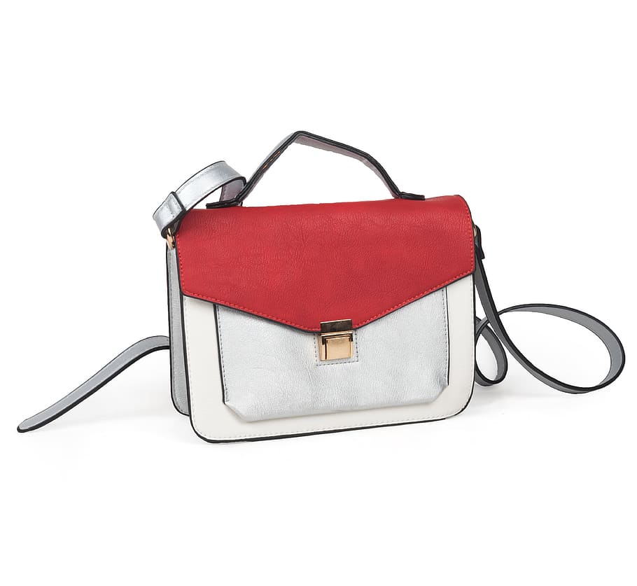 white, red, leather crossbody bag, Purse, Fashion, Accessory, Stylish, fashion, accessory, leather, lady