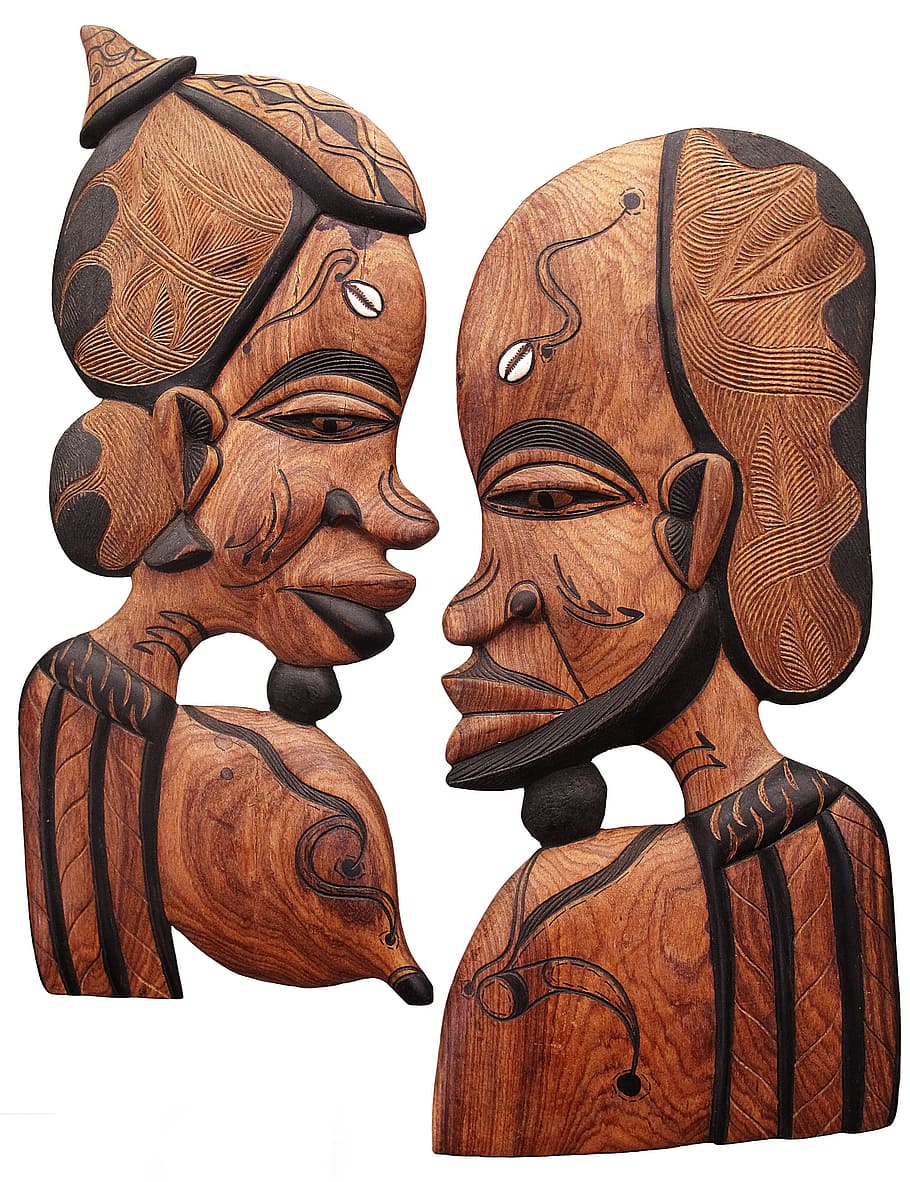 木製マスク, アフリカ, 彫刻, 図, アート, マジック, ファンタジー, 装飾, 木, 工芸品