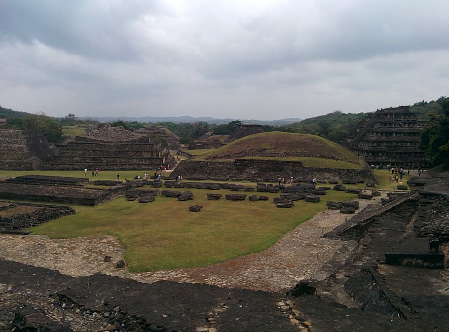 tajin, pyramid, mexico, el tajin, mayan, aztec, inca, history, the past, cloud - sky