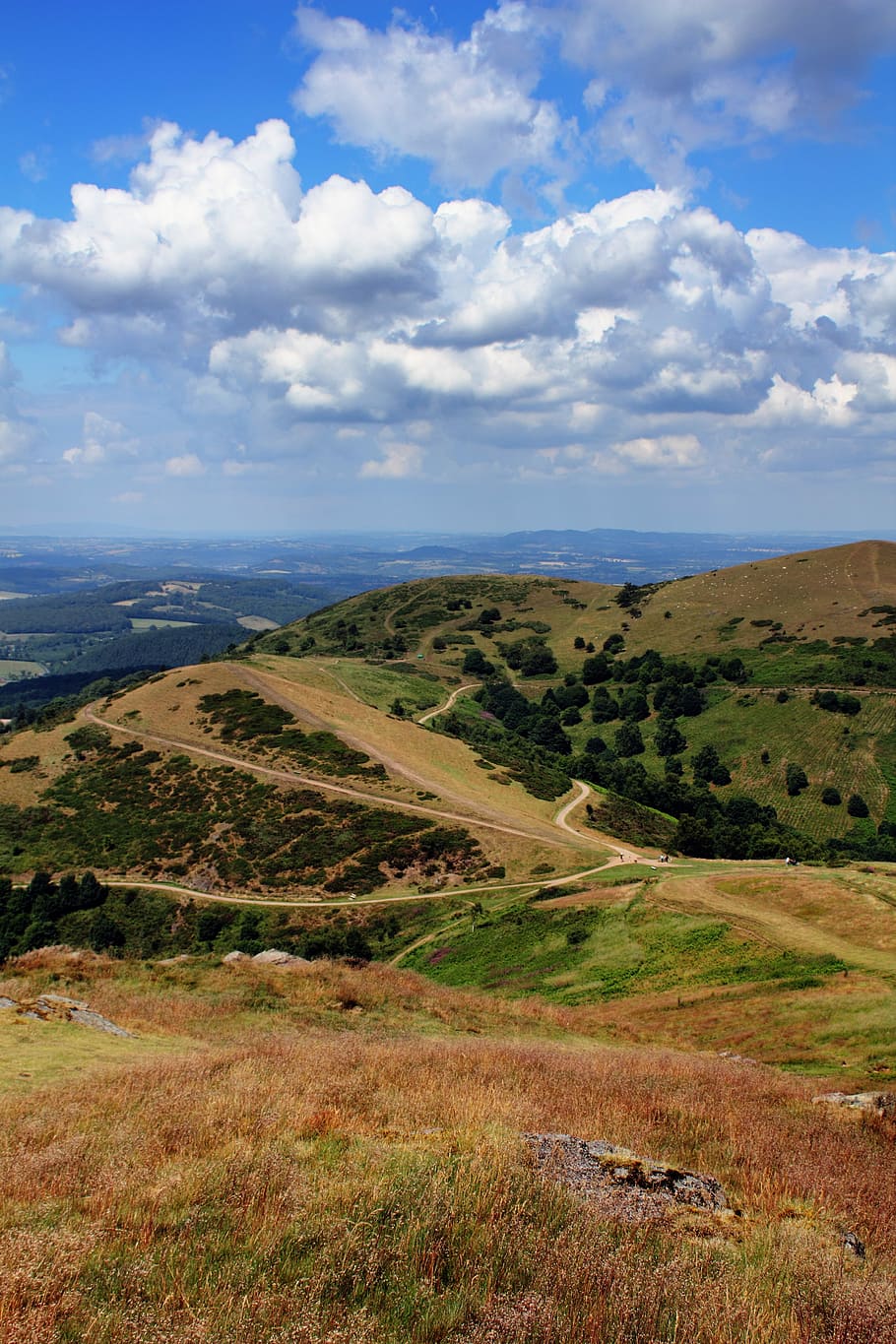 Malvern, Hills, Landscape, England, malvern, hills, sky, uk, rural, worcestershire, grass