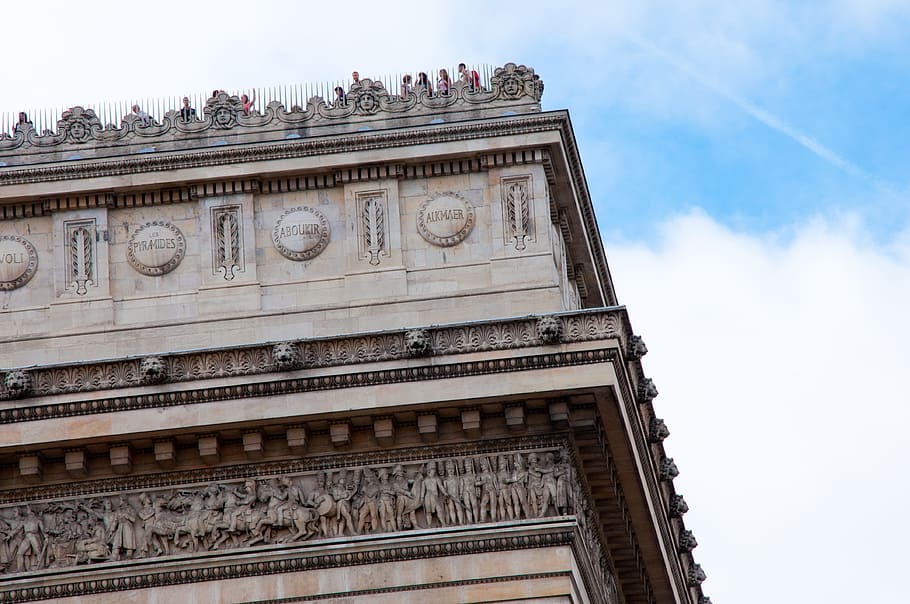 arc de triomphe, paris, france, details, architecture, culture, europe, french, historian, mou