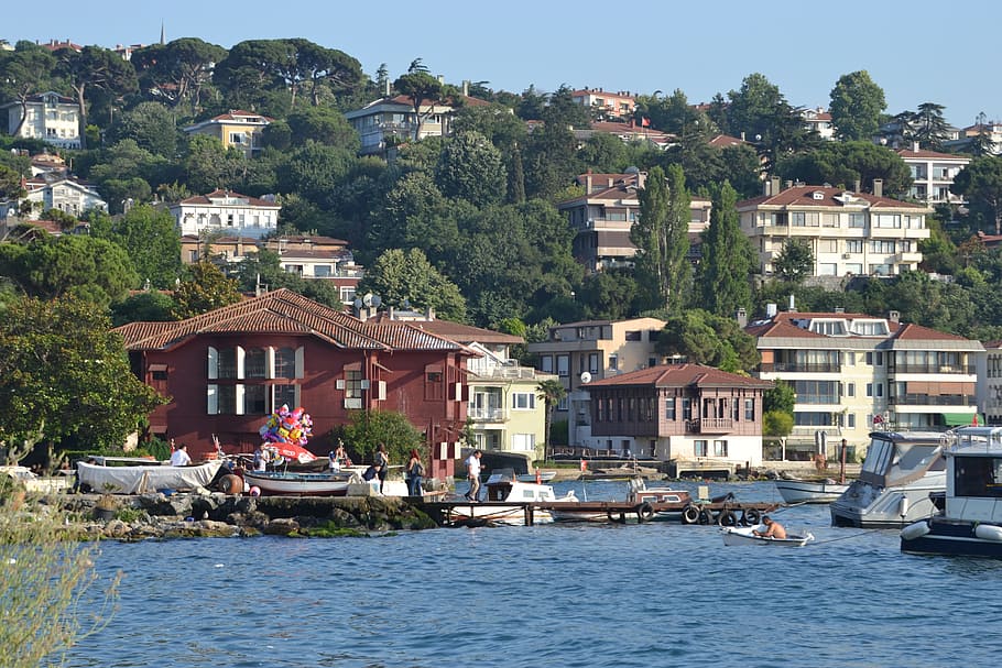 istanbul, throat, yali, architecture, built structure, building exterior, water, nautical vessel, mode of transportation, transportation