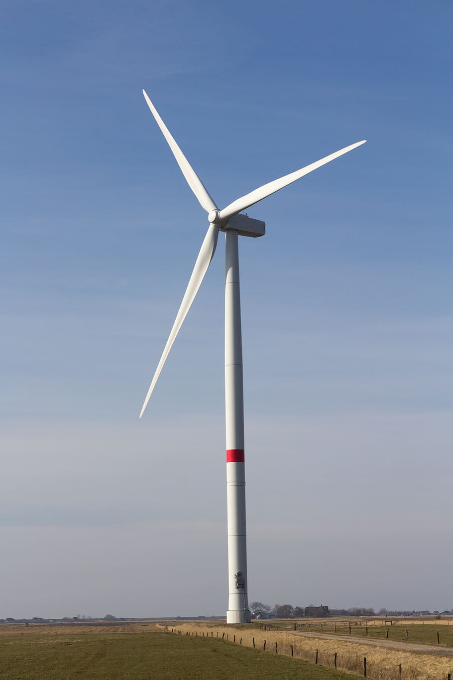白, 風車, フィールド, 昼間, 風力, エネルギー, windräder, 環境技術, 現在, 風力エネルギー