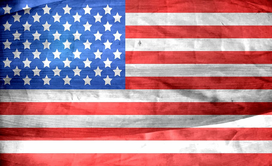 kami bendera fotografi, Amerika, bendera, negara-negara bersatu, dom, demokrasi, bintang, garis-garis, kemerdekaan, negara-negara