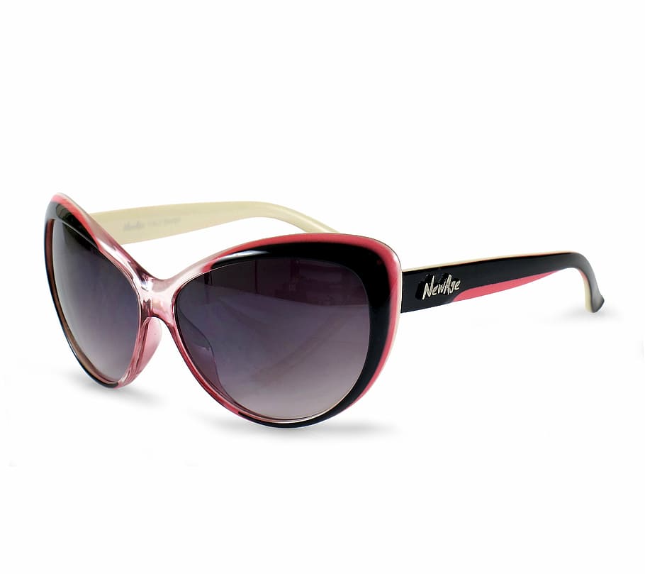women, black, red, framed, lens sunglasses, sunglasses, for women, fashion, summer, the sun