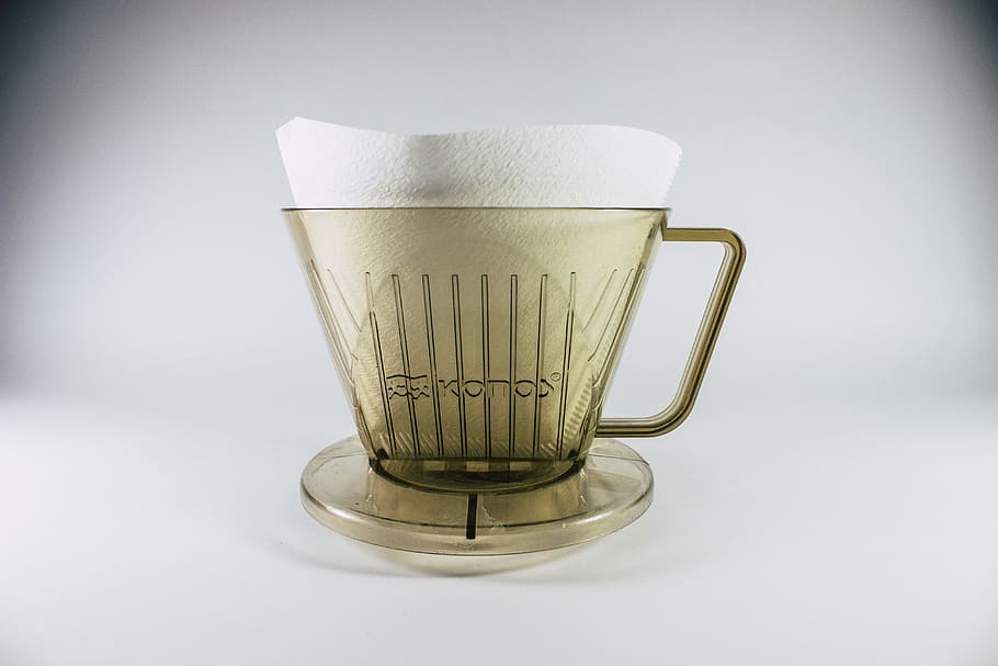 coffee drip, tool, equipment, por over, filter paper, retro, classic, cup, food and drink, drink