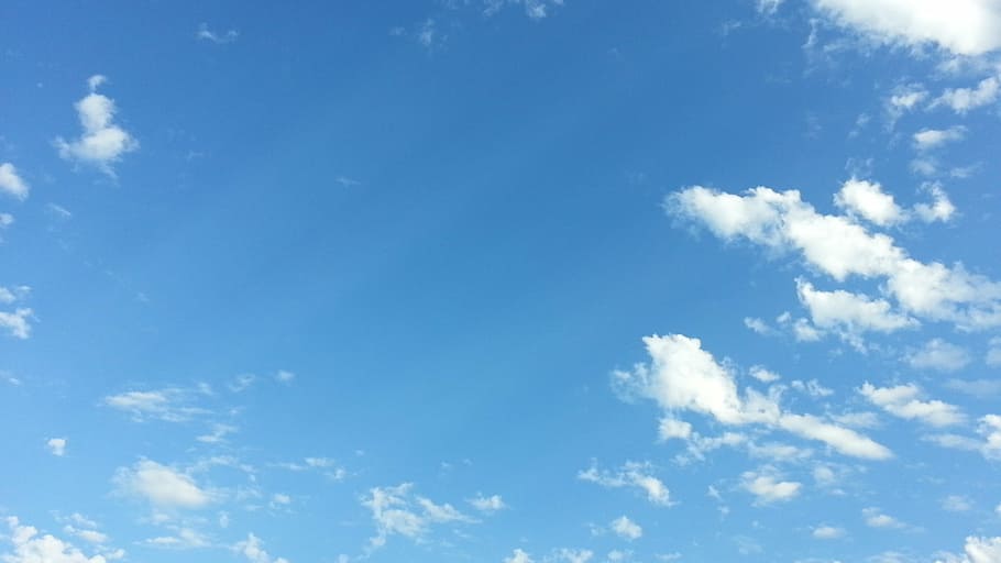 langit biru, langit, awan, latar belakang langit biru, cerah, awan - langit, biru, latar belakang, cloudscape, alam