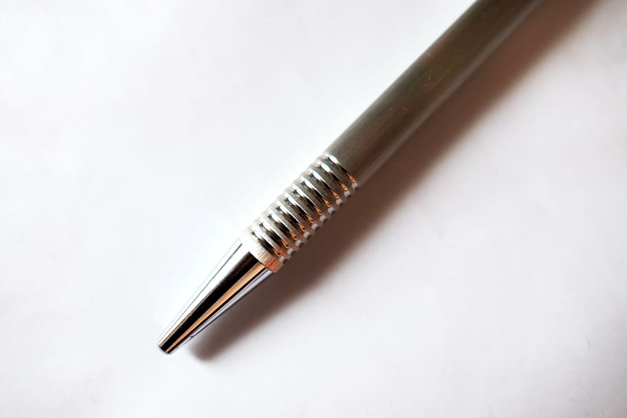 pen, leave, writing implement, writing tool, schreiber, stationery, office accessories, metal, signature, black