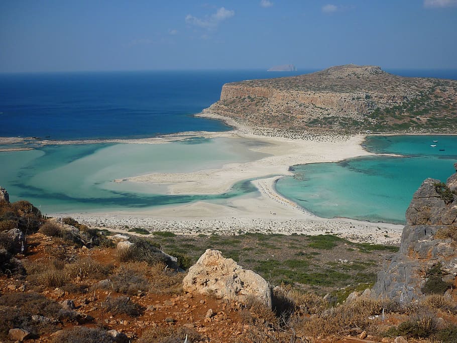 balos, crete, greece, island, water, sea, beach, beauty in nature, scenics - nature, land