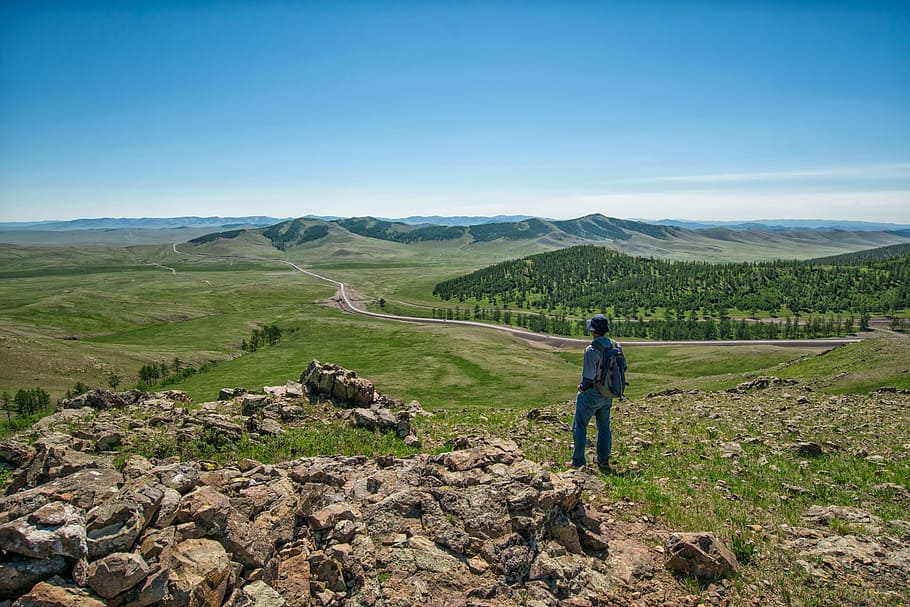 journey, mongolia, Journey, Mongolia, the eurasian continent, hill, bogart village, june, agriculture, one man only, farm