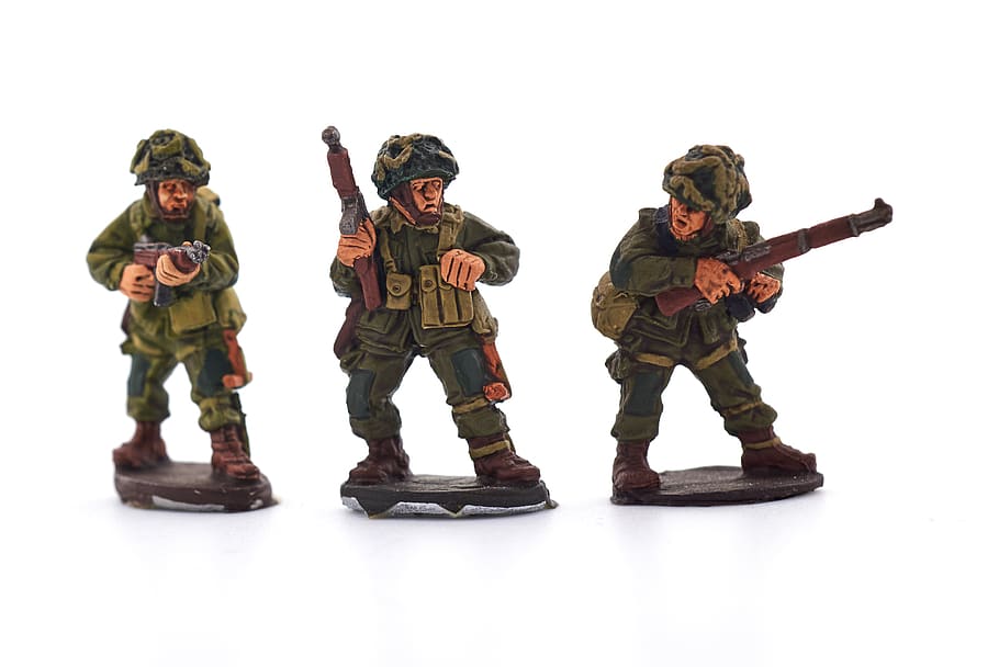 miniature, war, soldiers, toy, army, game, figure, armed, infantry, military