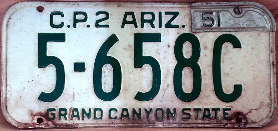 license plate, arizona, driver, licensee, road, travel, highway, usa, driving, car