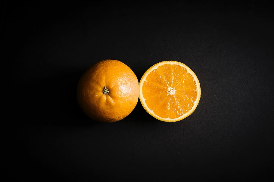Orange, citrus, fruit, ingredient, ingredients, minimal, minimalistic, simple, simplistic, yellow