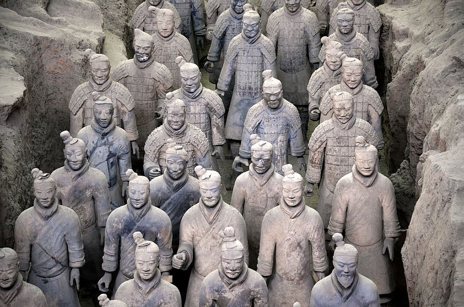 terracotta army, china, xian, army, terracotta, xian city of pingyao, terracotta warriors, emperor, emperor qin shi huangdi, world heritage of humanity