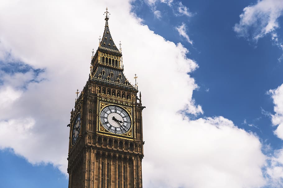 grande, relógio ben, westminster, Big Ben, relógio, Londres, urbano, londres - Inglaterra, inglaterra, casas do Parlamento - Londres