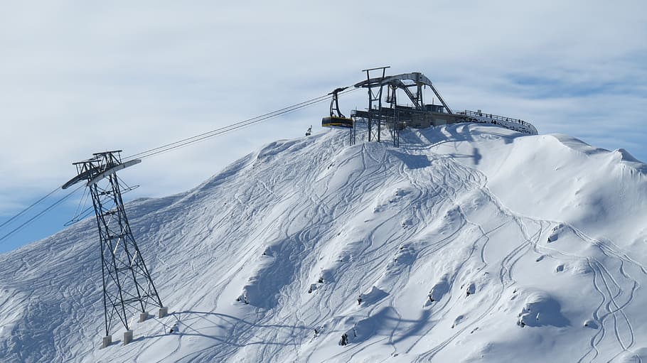inverno, esqui, esportes de inverno, gôndola, tirol, neve, montanha, natureza, elevador de esqui, europeu Alpes