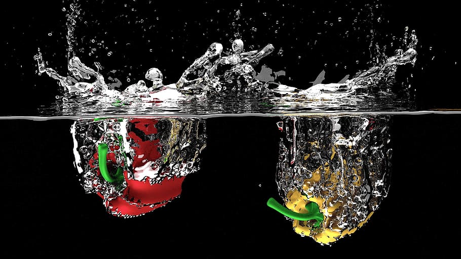 illustration, fruits, water, fruit, splash, fresh, liquid, nature, drop, bubble