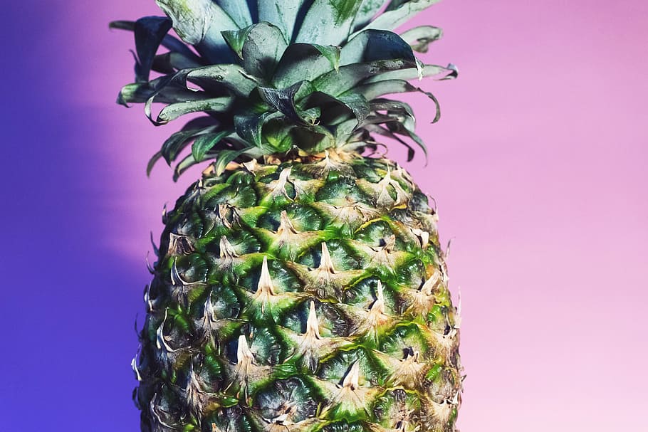 green, pineapple fruit, closeup, photography, pineapple, dessert, appetizer, fruit, juice, crop