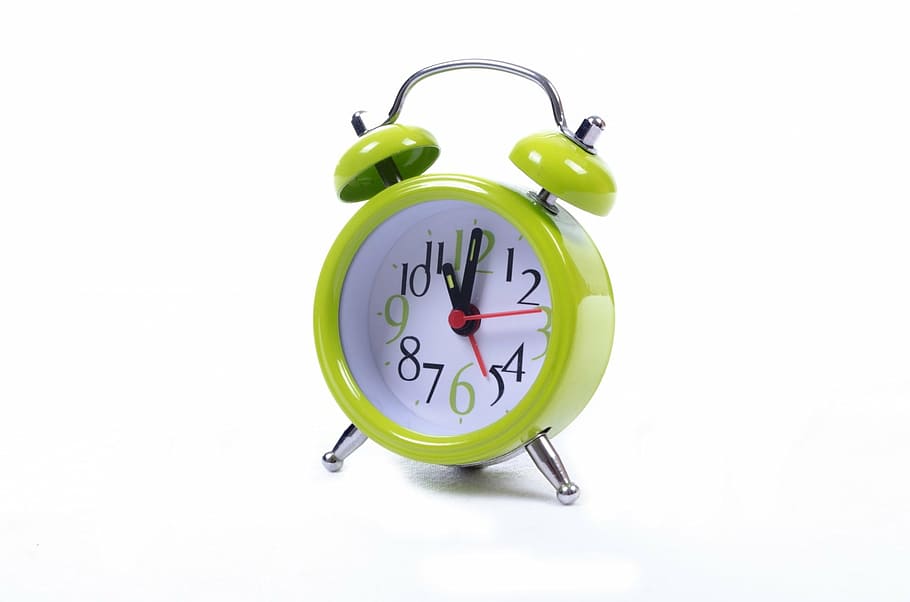 alarm clock, showing, 11:00, clock, alarm, watch, green, time, sleep, hour - Pxfuel