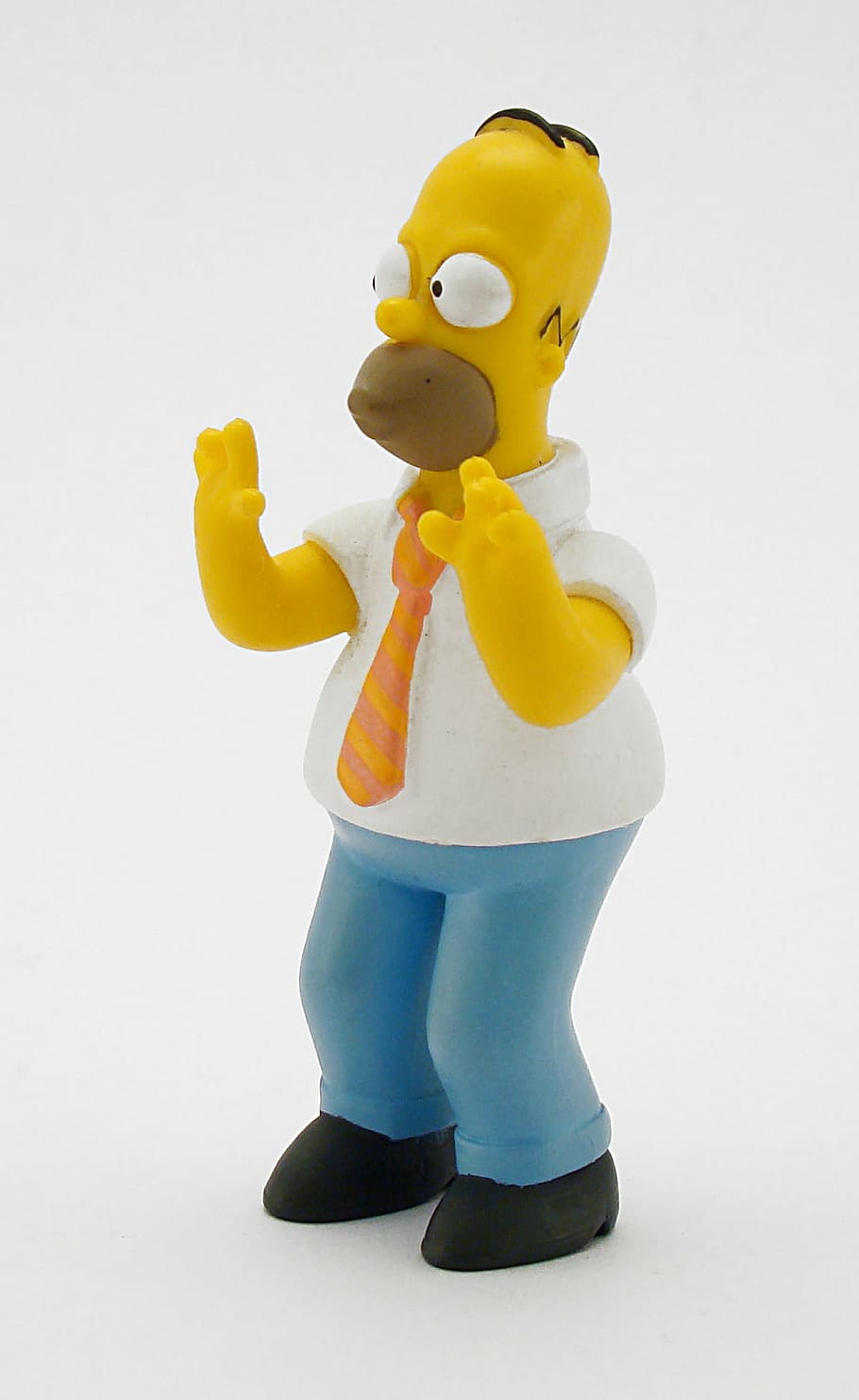 homer simpsons, homer, simpsons, drawing, snowman, toy, studio shot, white background, indoors, representation