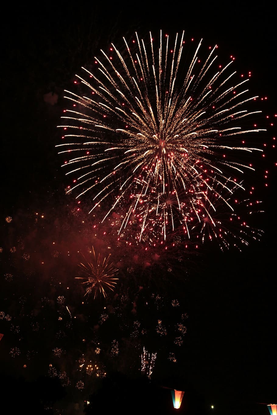 photograph of fireworks, fireworks, light show, celebration, explosion, event, celebrate, fun, festival, festive