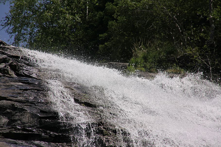 Water, Waterfall, River, Murmur, Drip, mountain stream, wild, roaring, motion, nature