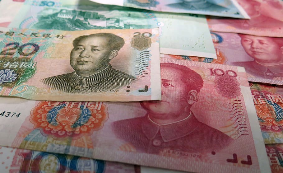 много банкнот, деньги, китай, RMB, юань, азия, банкнота, китайский, форекс, финансы