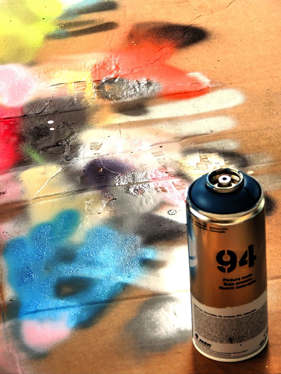Pintura, Grafite, Cores, arte, urbana, decoração, bomba, tinta spray, garrafa, texto