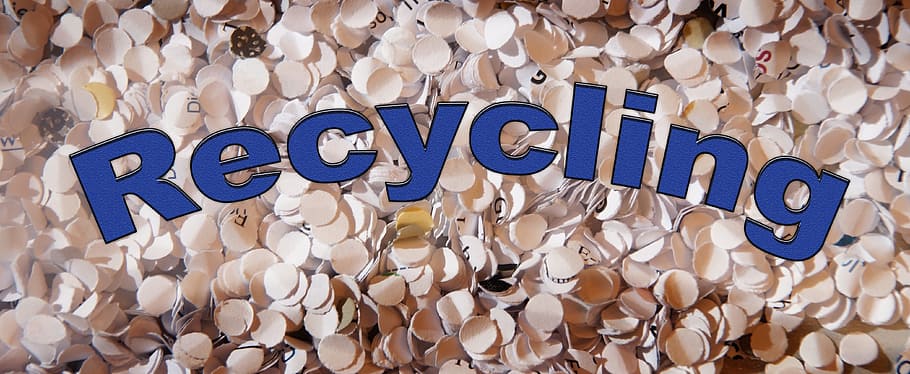 reciclaje, papel, eliminación, productos básicos, residuos, ciclo económico, circuito, punzonado, cruz, corte
